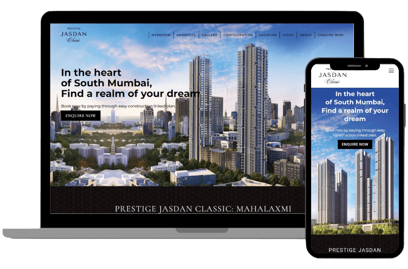 PRESTIGE JASDAN Real Estate Website case study image