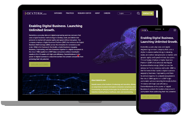 Dexterik mobile friendly Website Design