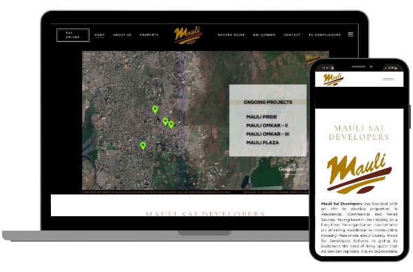 Mauli Sai Develipers Responsive Website Design