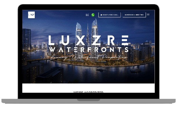 Water Front Properties Dubai Responsive Website Desiging 1